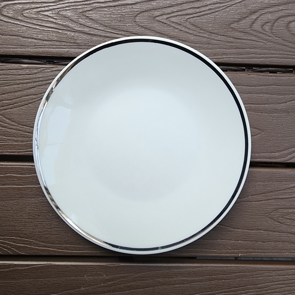 Rosenthal Other - Rosenthal Continental 3455 Germany White Bread Plate Dish Platinum Rim Vintage